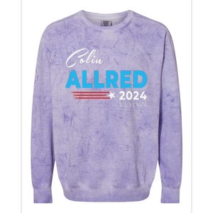 Colin Allred 2024 For Us Senate Texas Tx Democrat Senator Colorblast Crewneck Sweatshirt