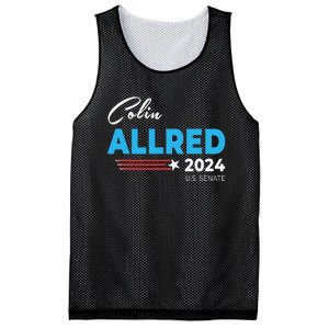 Colin Allred 2024 For Us Senate Texas Tx Democrat Senator Mesh Reversible Basketball Jersey Tank