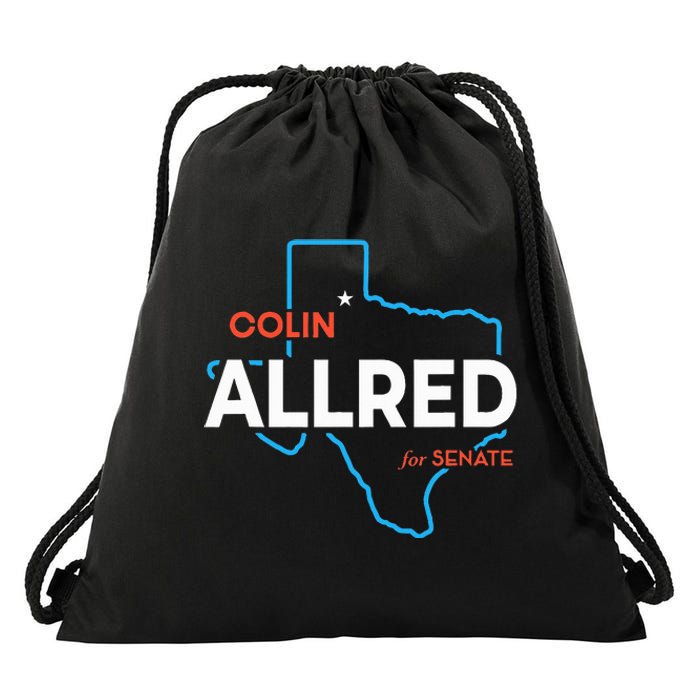 Colin Allred 2024 For Us Senate Texas Tx Democrat Senator Drawstring Bag