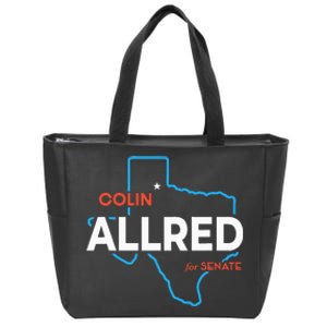 Colin Allred 2024 For Us Senate Texas Tx Democrat Senator Zip Tote Bag