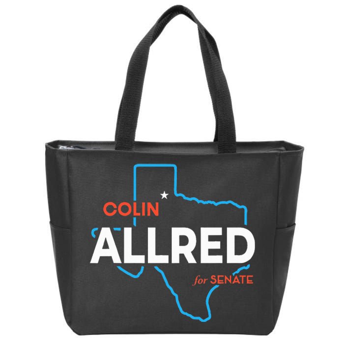 Colin Allred 2024 For Us Senate Texas Tx Democrat Senator Zip Tote Bag