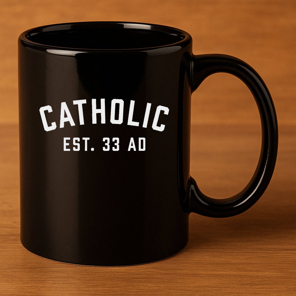Catholic Ad 33 Christian Religious 11oz C Handle Ceramic Mug
