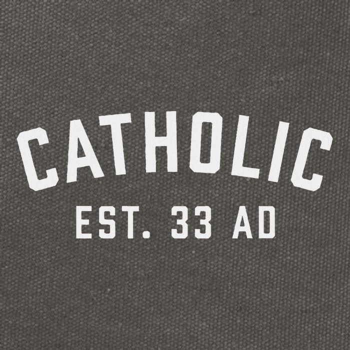 Catholic Ad 33 Christian Religious Cotton Canvas Backpack
