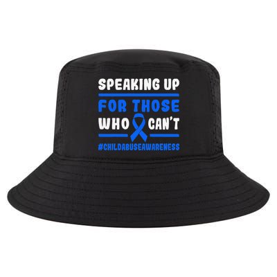 Child Abuse Awareness Month Blue Ribbon Domestic Violence Cool Comfort Performance Bucket Hat