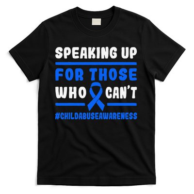 Child Abuse Awareness Month Blue Ribbon Domestic Violence T-Shirt