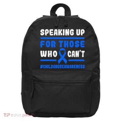 Child Abuse Awareness Month Blue Ribbon Domestic Violence 16 in Basic Backpack