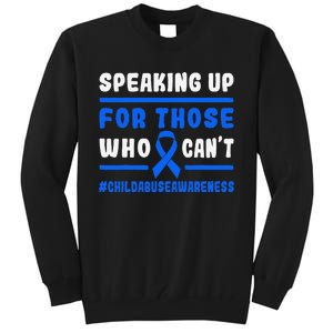 Child Abuse Awareness Month Blue Ribbon Domestic Violence Tall Sweatshirt