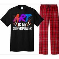 Cool Art Art Teacher Artist Painter Superpower Pajama Set