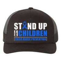 Child Abuse Awareness Month Blue Ribbon Gnome Yupoong Adult 5-Panel Trucker Hat