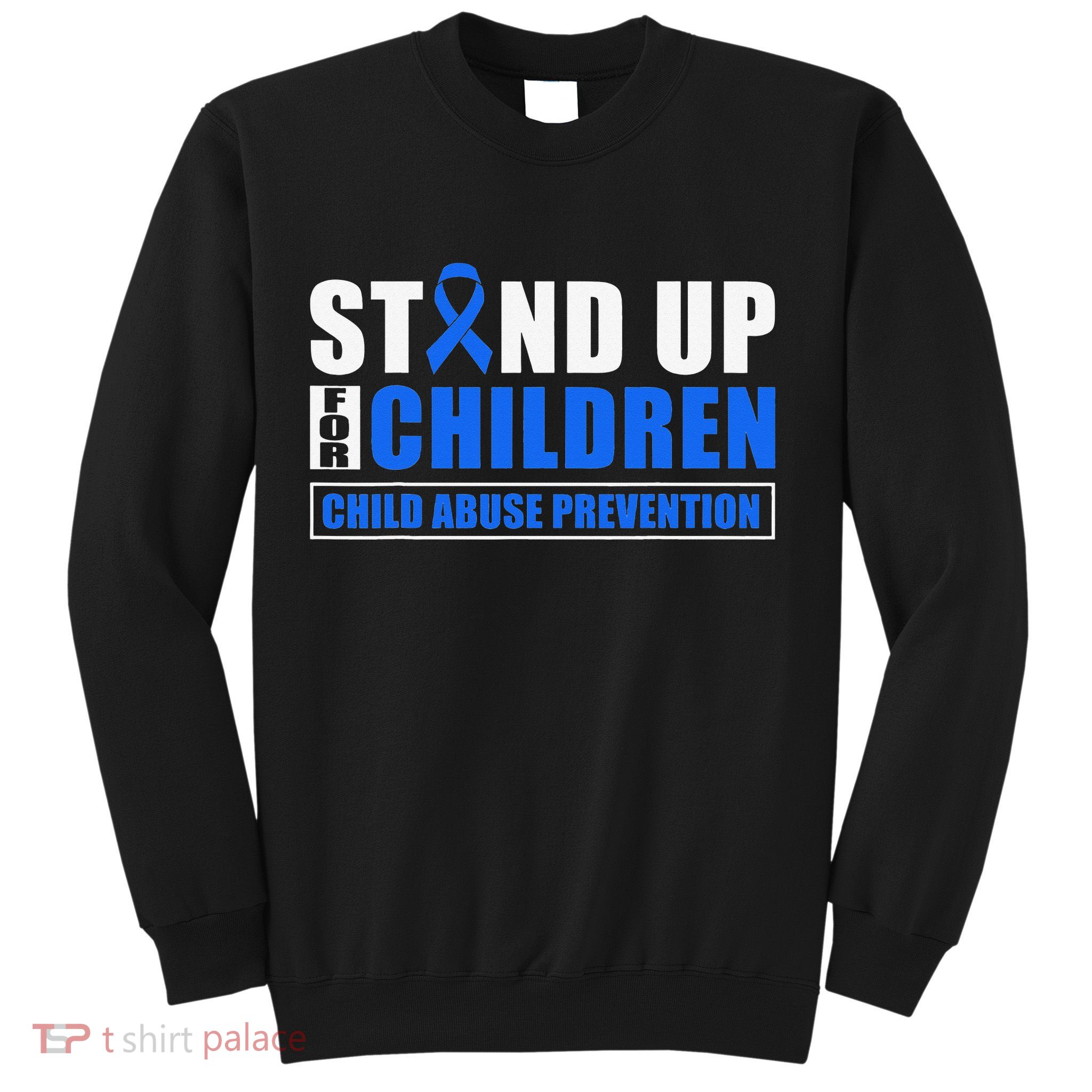 Child Abuse Awareness Month Blue Ribbon Gnome Sweatshirt
