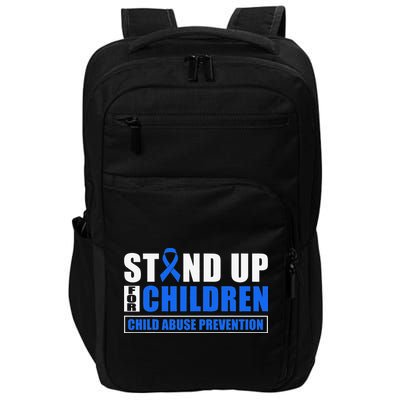 Child Abuse Awareness Month Blue Ribbon Gnome Impact Tech Backpack