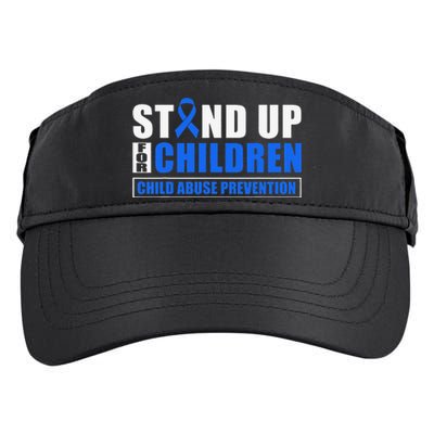 Child Abuse Awareness Month Blue Ribbon Gnome Adult Drive Performance Visor