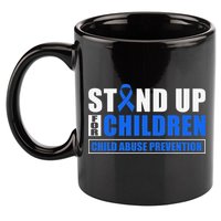 Child Abuse Awareness Month Blue Ribbon Gnome 11oz C Handle Ceramic Mug