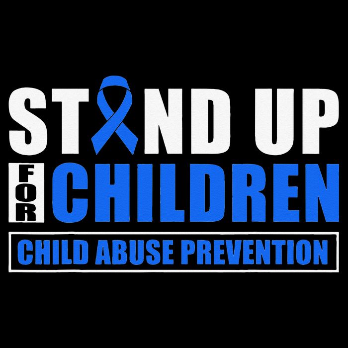 Child Abuse Awareness Month Blue Ribbon Gnome Drawstring Bag