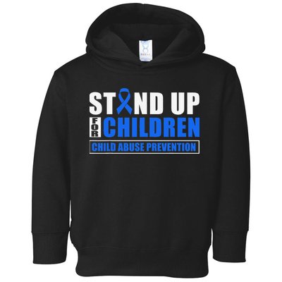 Child Abuse Awareness Month Blue Ribbon Gnome Toddler Hoodie
