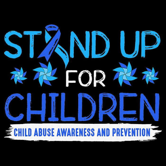 Child Abuse Awareness Pinwheels Blue Ribbon I'm Their Voice Premium 16 in Basic Backpack