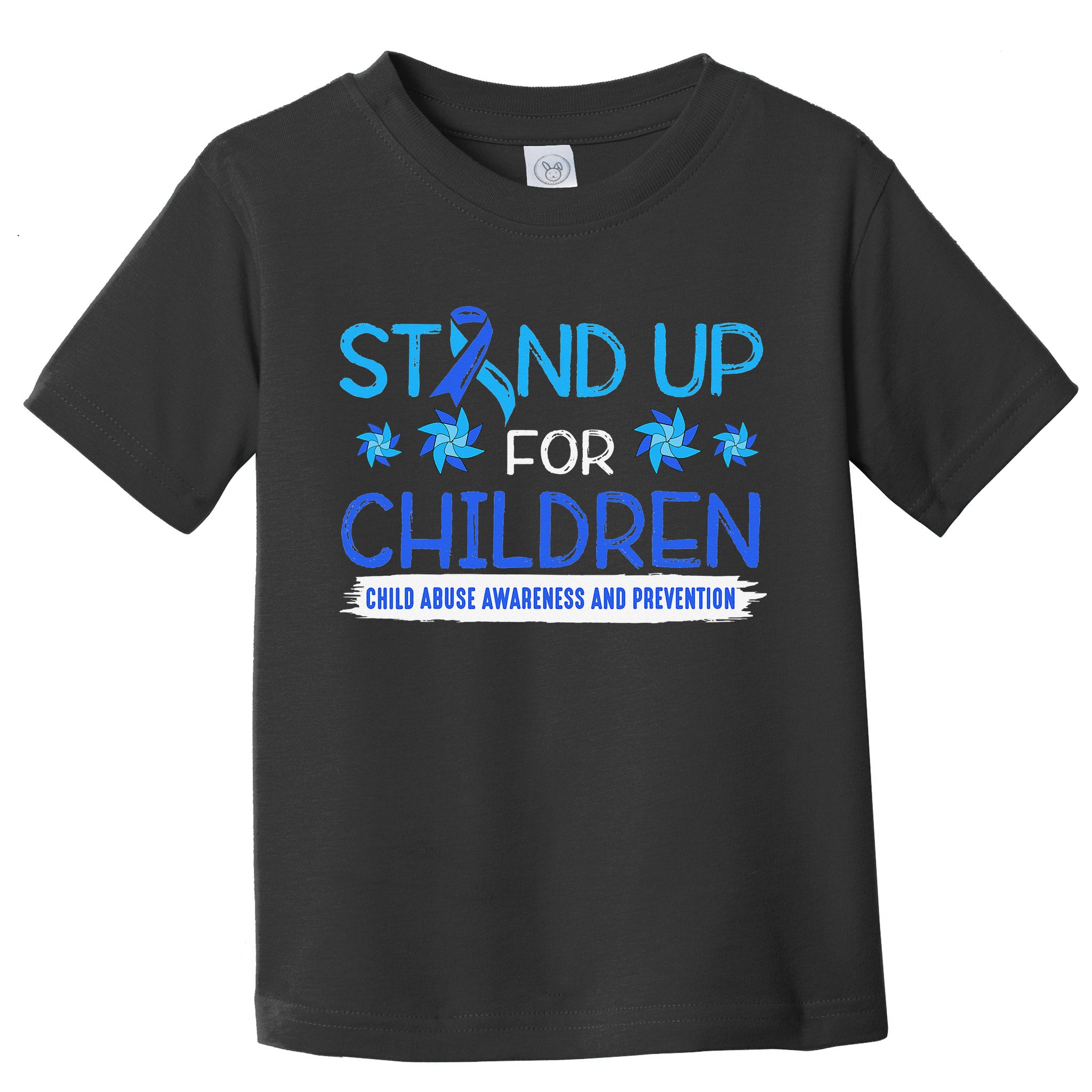 Child Abuse Awareness Pinwheels Blue Ribbon I'm Their Voice Premium Toddler T-Shirt