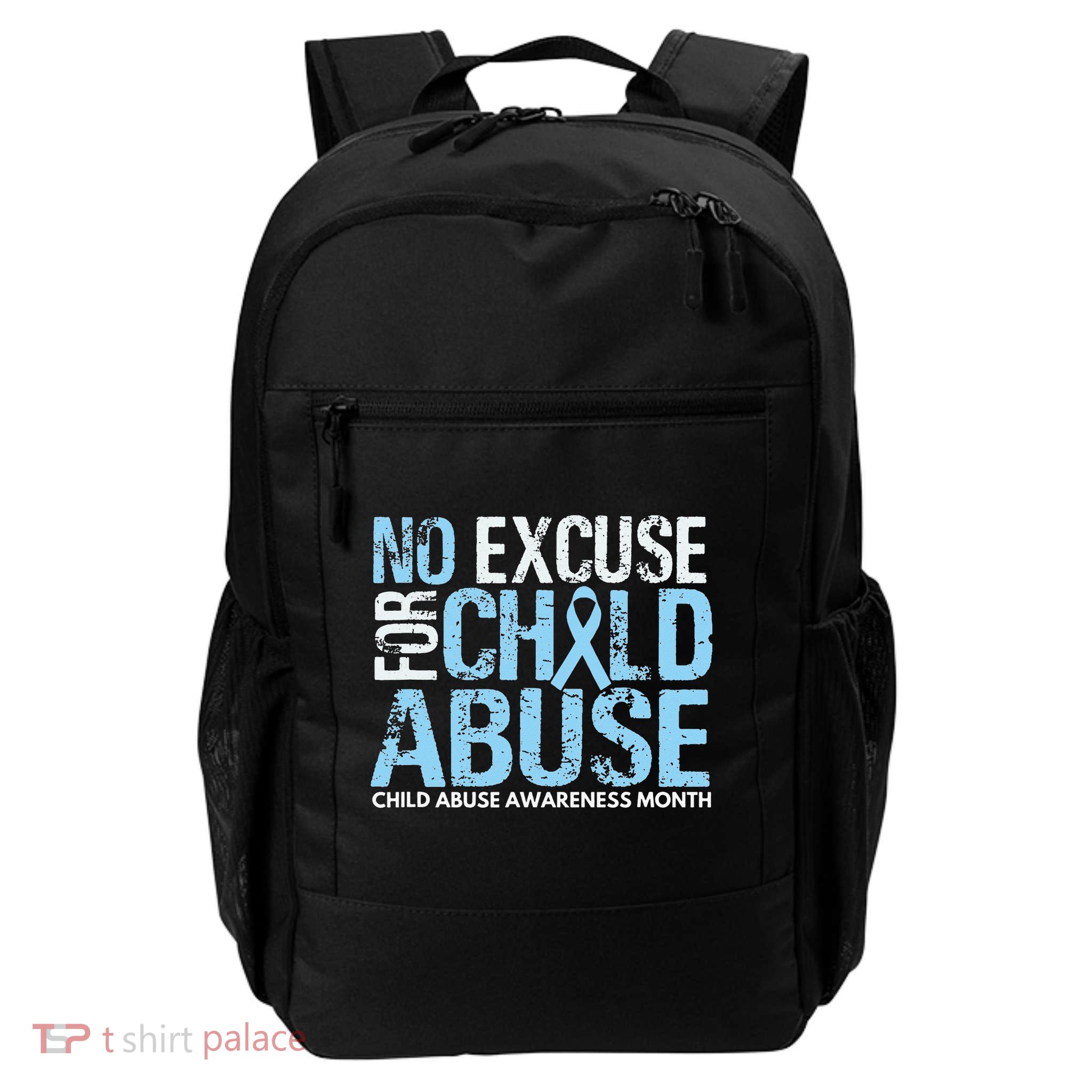 Child Abuse Awareness Month No Excuse For Child Abuse Daily Commute Backpack