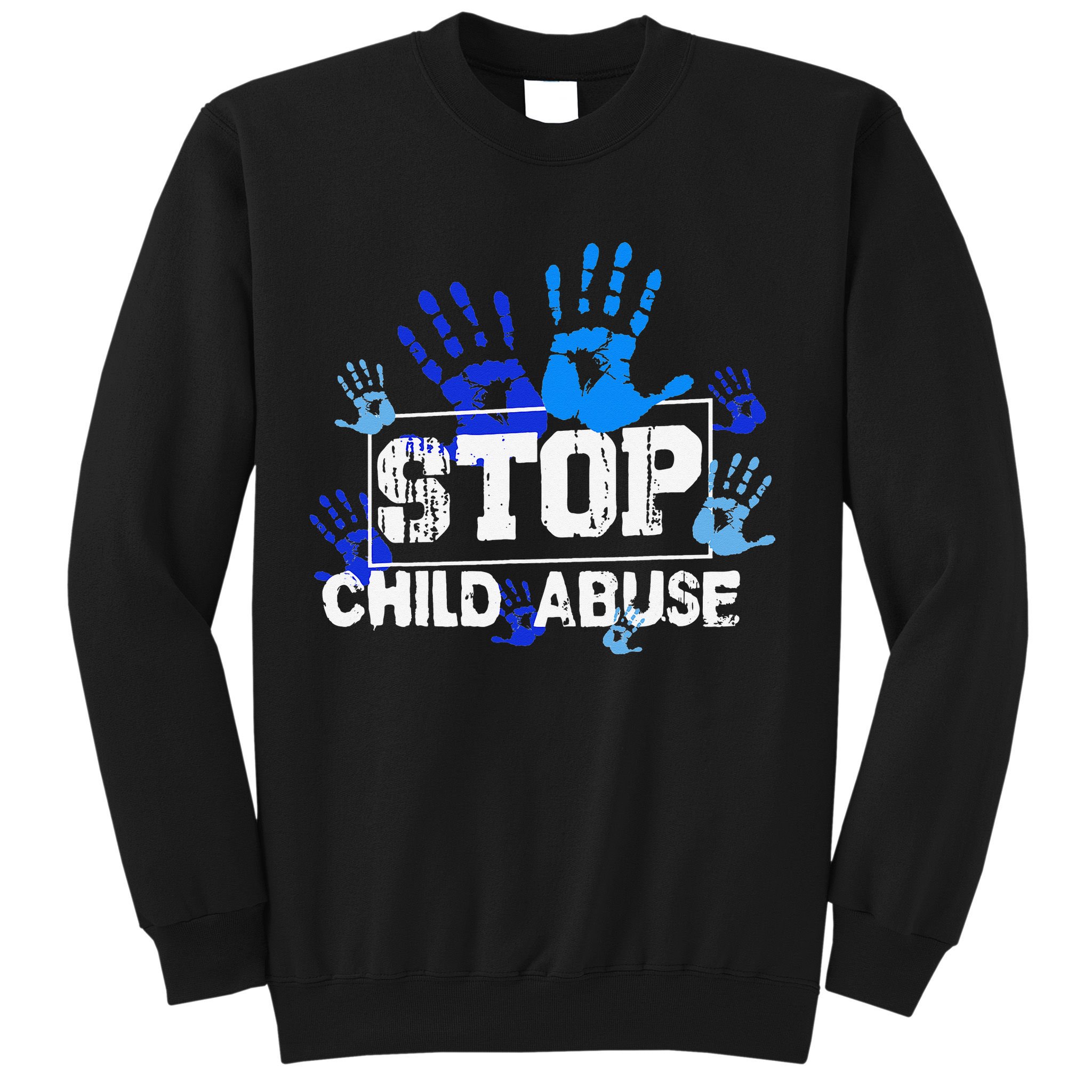 Child Abuse Awareness Warrior Blue Heart Domestic Violence Sweatshirt