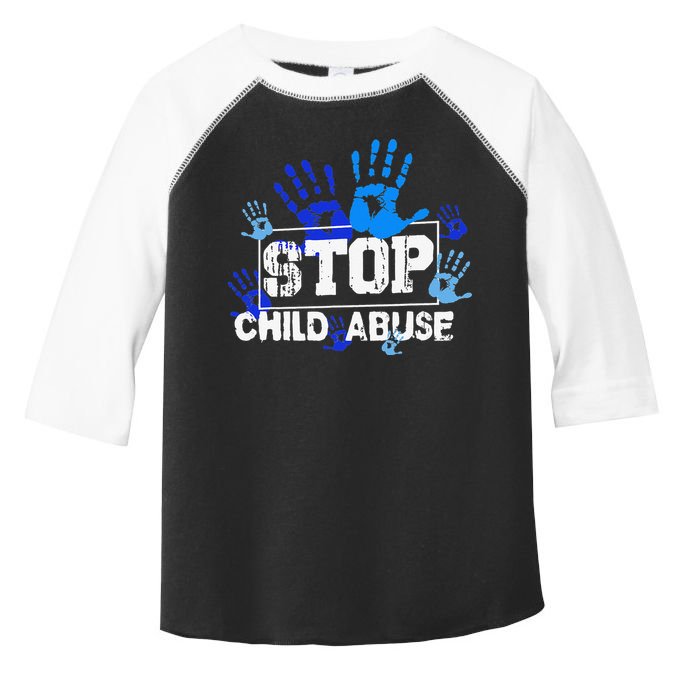 Child Abuse Awareness Warrior Blue Heart Domestic Violence Toddler Fine Jersey T-Shirt