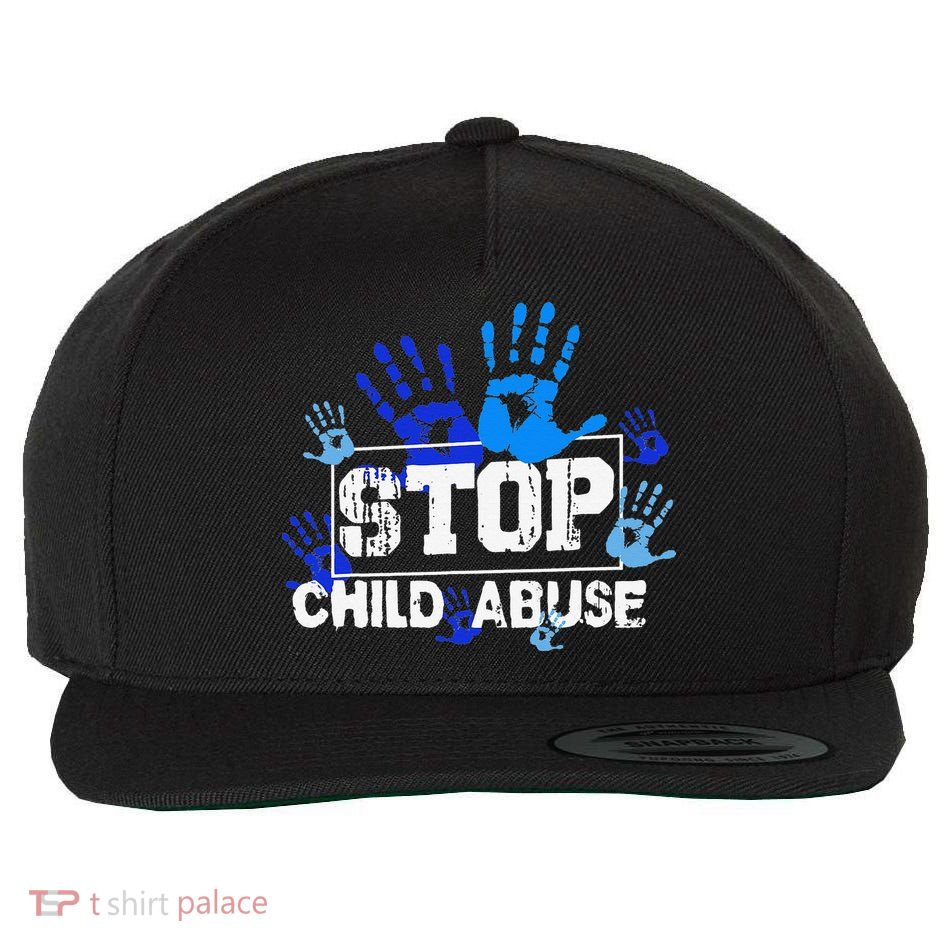 Child Abuse Awareness Warrior Blue Heart Domestic Violence Wool Snapback Cap
