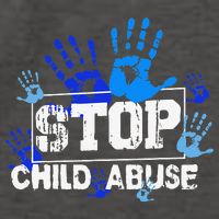 Child Abuse Awareness Warrior Blue Heart Domestic Violence Vector Backpack