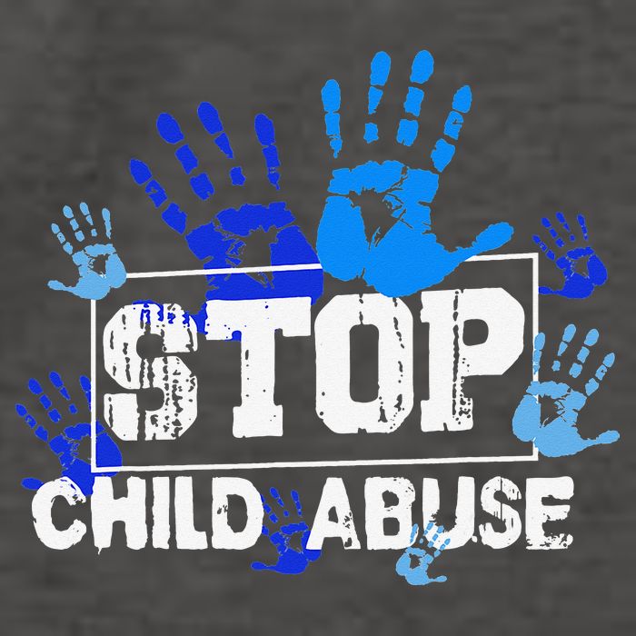 Child Abuse Awareness Warrior Blue Heart Domestic Violence Vector Backpack