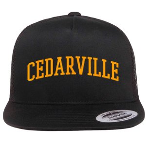 Cedarville Athletic Arch College University Style Flat Bill Trucker Hat