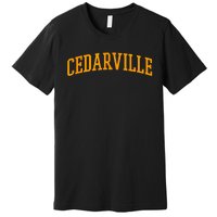 Cedarville Athletic Arch College University Style Premium T-Shirt