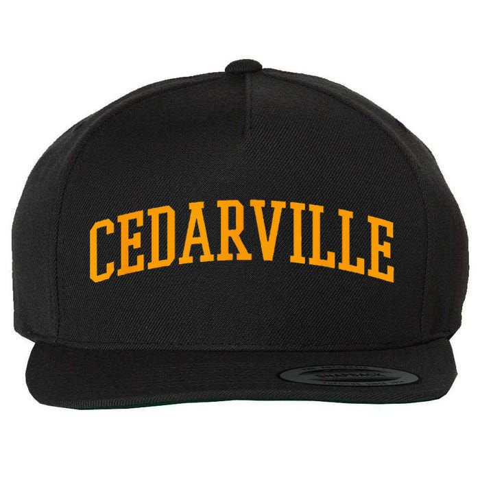 Cedarville Athletic Arch College University Style Wool Snapback Cap