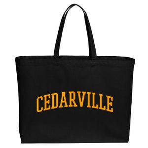 Cedarville Athletic Arch College University Style Cotton Canvas Jumbo Tote