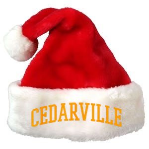 Cedarville Athletic Arch College University Style Premium Christmas Santa Hat