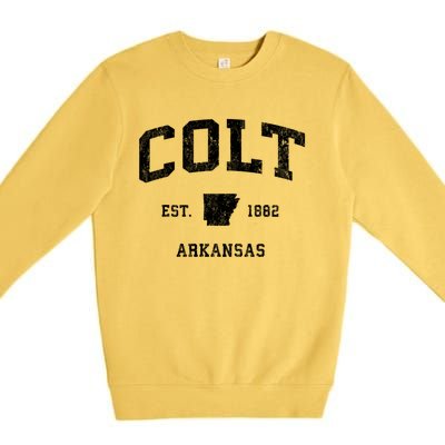 Colt Arkansas Ar Vintage Athletic Premium Crewneck Sweatshirt