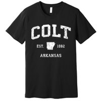 Colt Arkansas Ar Vintage Athletic Premium T-Shirt