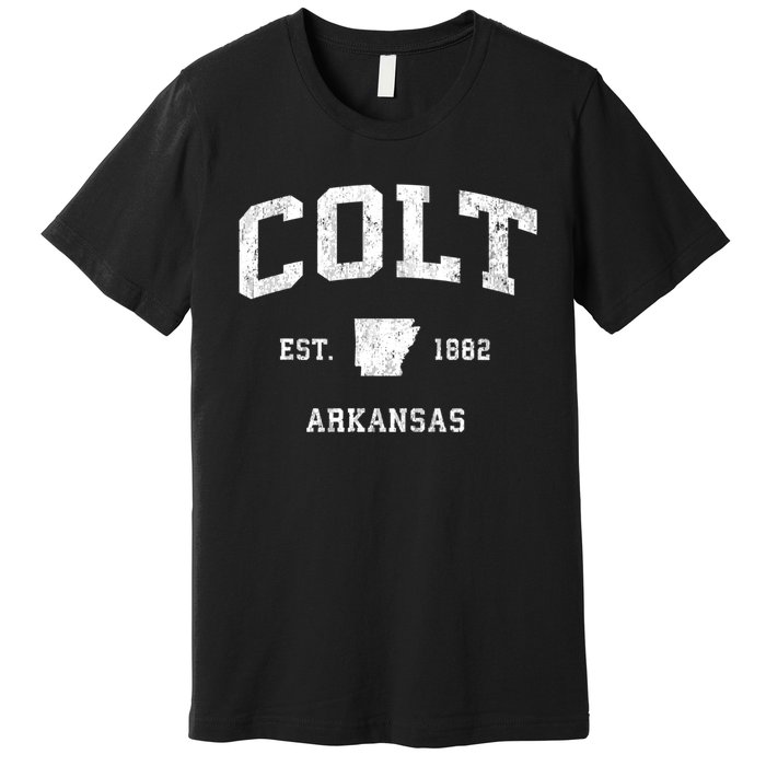 Colt Arkansas Ar Vintage Athletic Premium T-Shirt