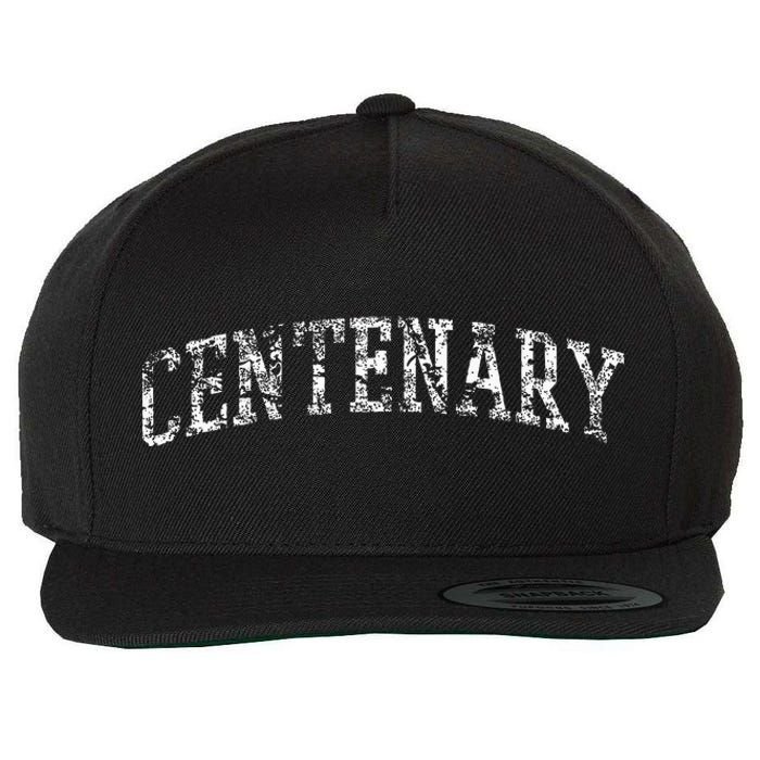 Centenary Athletic Arch College University Alumni Wool Snapback Cap