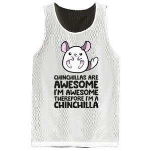 Chinchillas Are Awesome Therefore Im A Chinchilla Mesh Reversible Basketball Jersey Tank