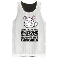 Chinchillas Are Awesome Therefore Im A Chinchilla Mesh Reversible Basketball Jersey Tank