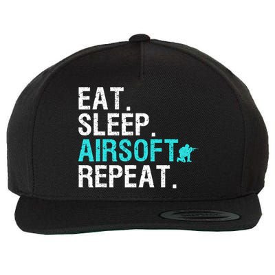 Cool Airsoft Art For Team Sport Airsoft Gun Match Wool Snapback Cap