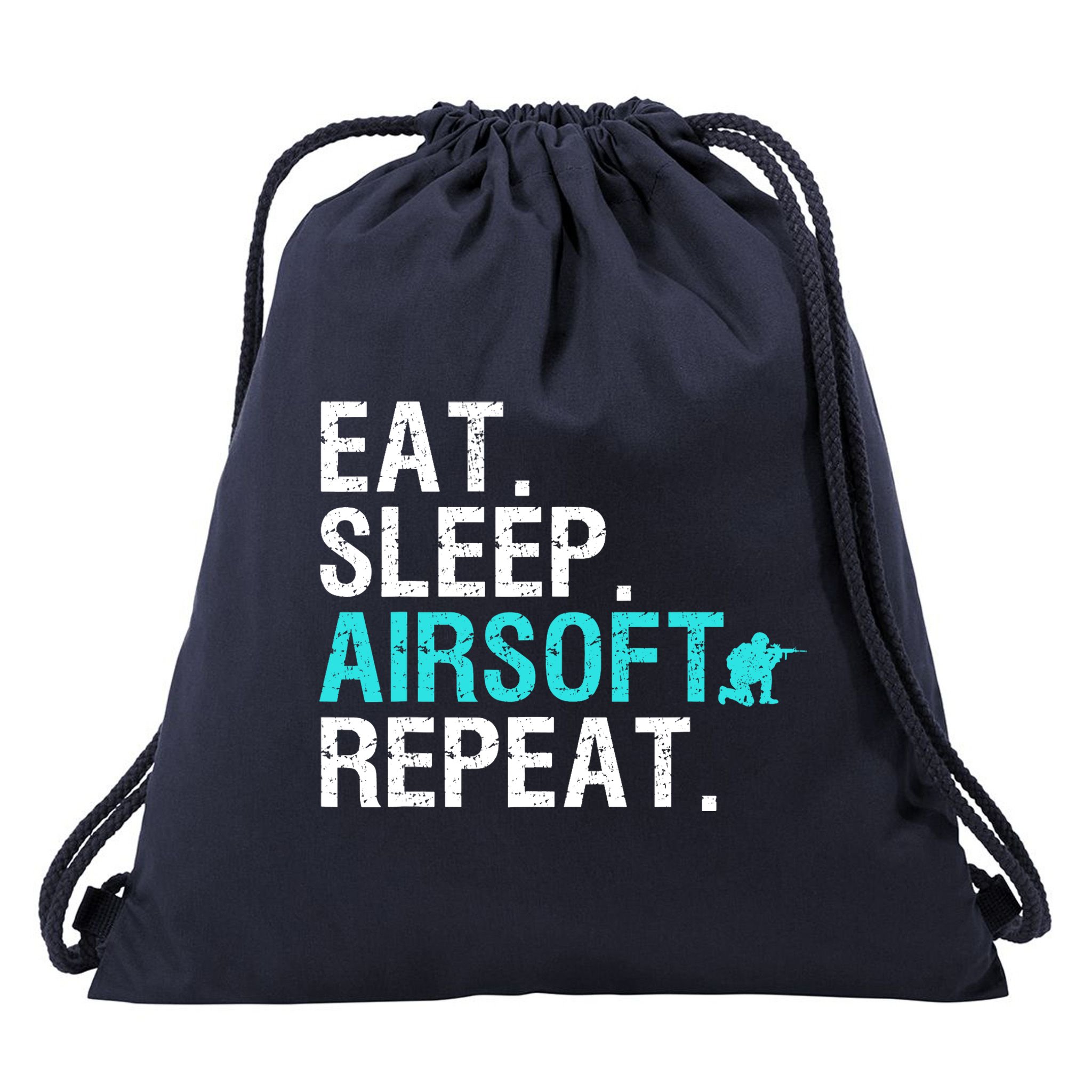 Cool Airsoft Art For Team Sport Airsoft Gun Match Drawstring Bag