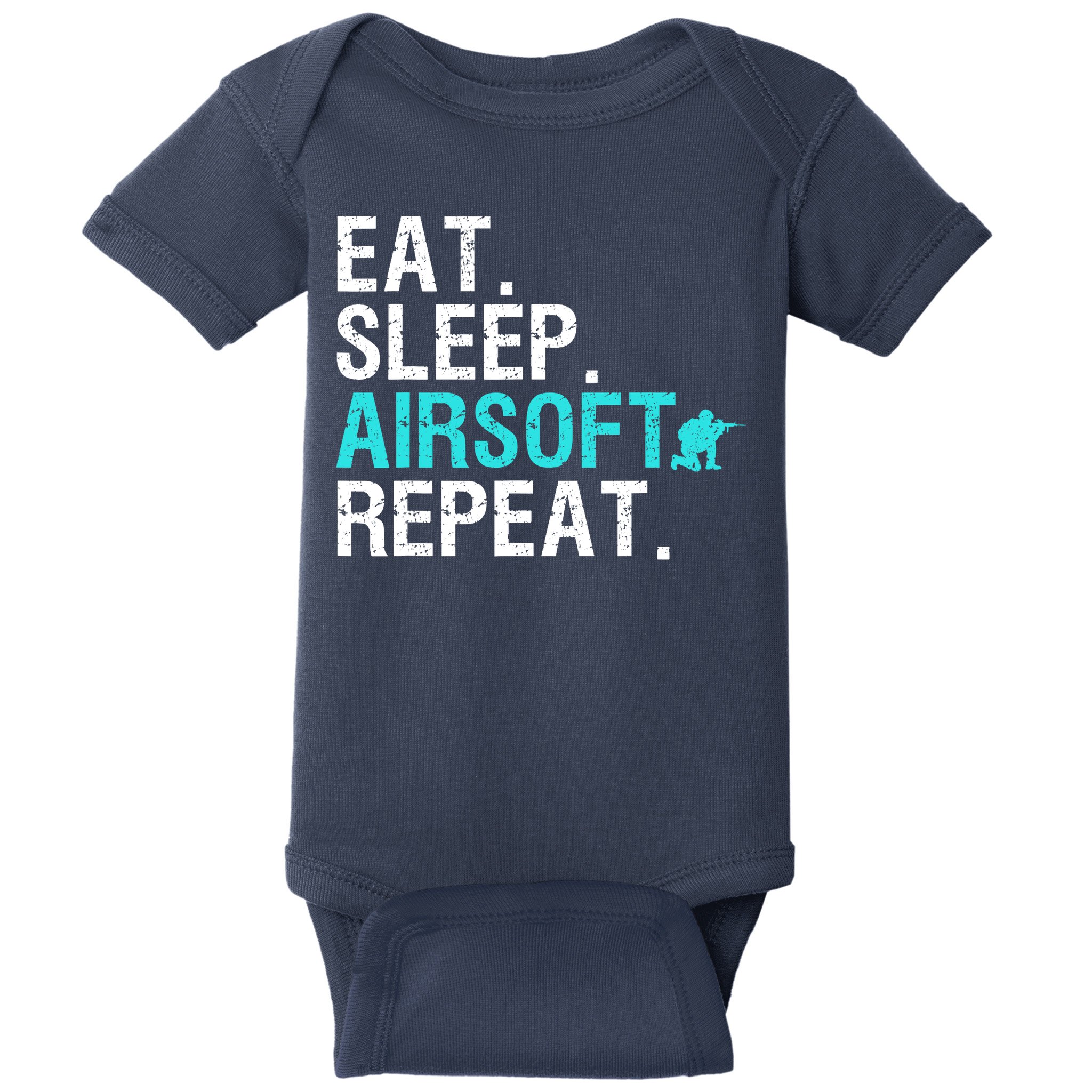 Cool Airsoft Art For Team Sport Airsoft Gun Match Baby Bodysuit