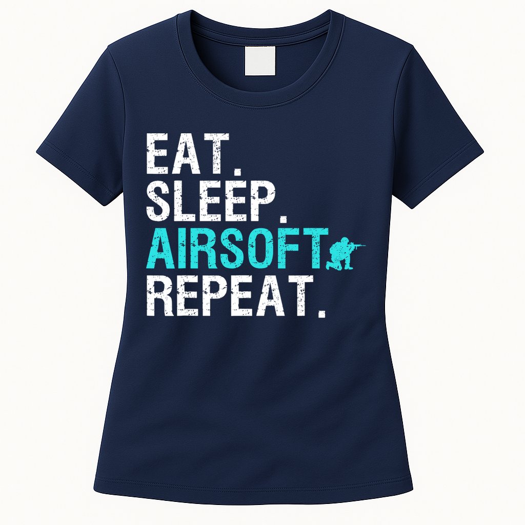 Cool Airsoft Art For Team Sport Airsoft Gun Match Womens T-Shirt