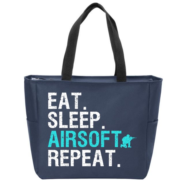 Cool Airsoft Art For Team Sport Airsoft Gun Match Zip Tote Bag