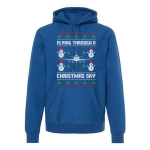 Christmas Aviator Airplane Santa Claus Aviation Christmas Meaningful Gift Premium Hoodie