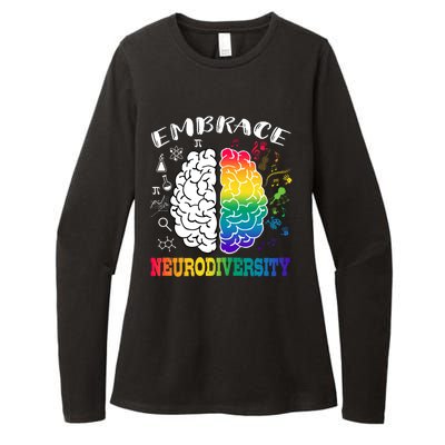 Cool Autism Awareness Month With Embrace Neurodiversity Brain Womens CVC Long Sleeve Shirt