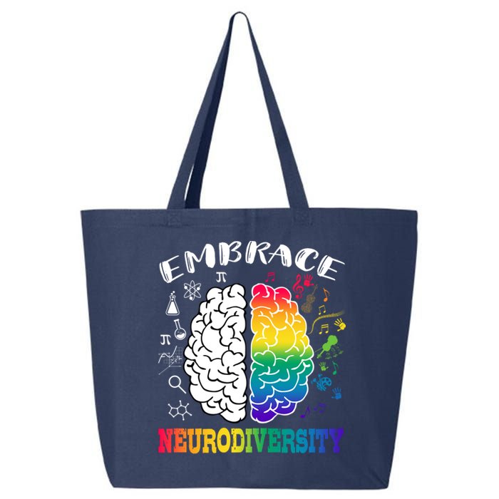 Cool Autism Awareness Month With Embrace Neurodiversity Brain 25L Jumbo Tote