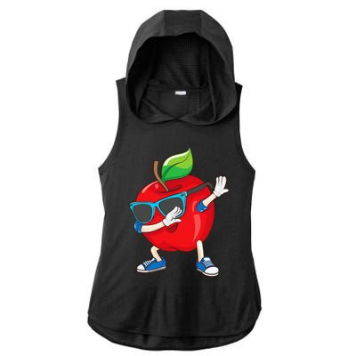 Cool Apple Art Apple Picking Apple Lover Gift Ladies PosiCharge Tri-Blend Wicking Draft Hoodie Tank