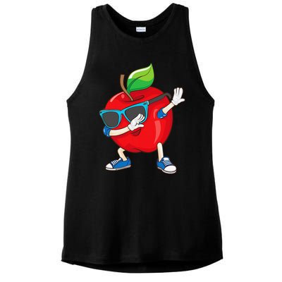 Cool Apple Art Apple Picking Apple Lover Gift Ladies PosiCharge Tri-Blend Wicking Tank