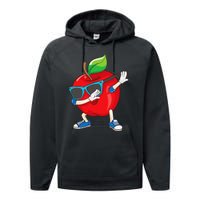 Cool Apple Art Apple Picking Apple Lover Gift Performance Fleece Hoodie