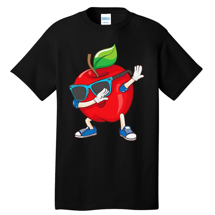 Cool Apple Art Apple Picking Apple Lover Gift Tall T-Shirt